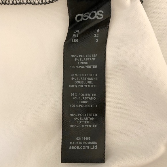 ASOS skater dress gray floral NWT size 2 - Picture 7 of 9